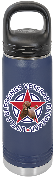 20 oz Scooter Water Bottle with Carabiner Clip