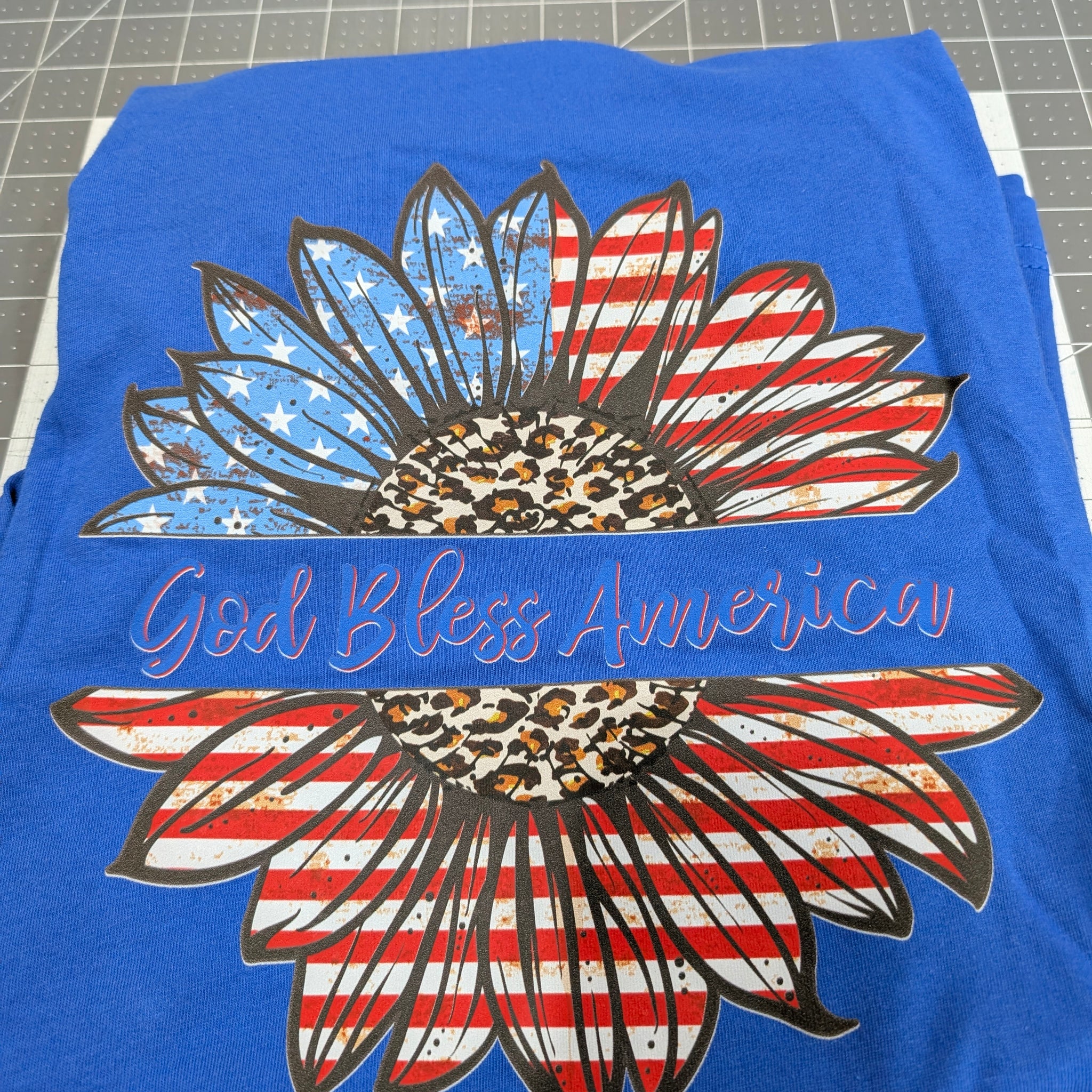 God Bless America Sunflower T-Shirt