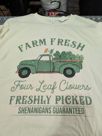 Farm Fresh Four-Leaf Clovers Freshly Picked T-Shirt