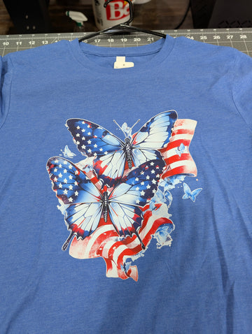 Fourth Of July Butterfly T-Shirt